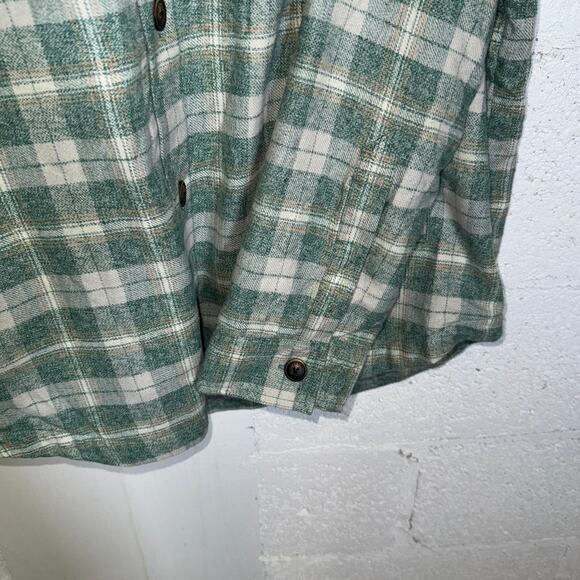 Buffalo David Bitton Men's Jakeim Plaid Hoodie Shacket forest green Large $99 - Picture 5 of 7